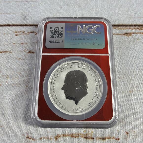 2025 Ascension $1 Silver Lunar Snake NGC MS70 High Relief FDOI Coin EDC Plug - Picture 6 of 8